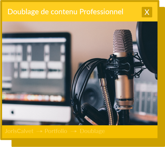 Un micro est en premier plan.