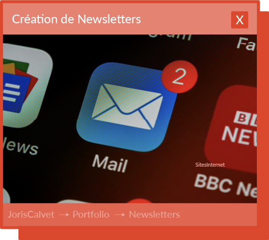 Une icône mail est visible
